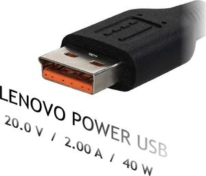 Zasilacz do laptopa Akyga 40 W, Slim Tip, 2 A, 20 V (AK-ND-59) 3