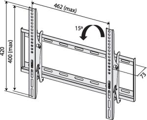 TB Print Uchwyt ścienny TB-451 42'' 2