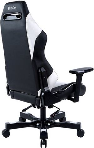 Fotel Clutch Chairz Gear Series Bravo czarno-biały (GRB66BW) 5