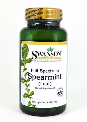Swanson FS Spearmint Leaf 400mg 60 kapsułek 1