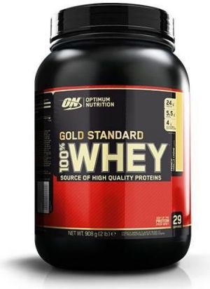 Optimum Nutrition 100% Whey Gold czek mlecz 908g 1