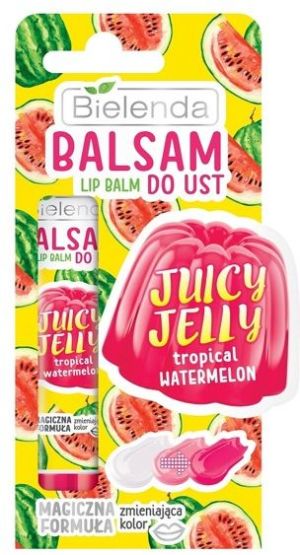 Bielenda Juicy Jelly Balsam do ust zmieniający kolor Tropical Watermelon 10g 1