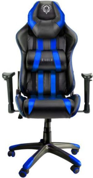 Fotel Diablo Chairs X-One Horn Czarno-niebieski 1