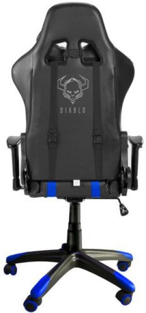 Fotel Diablo Chairs X-One Horn Czarno-niebieski 4