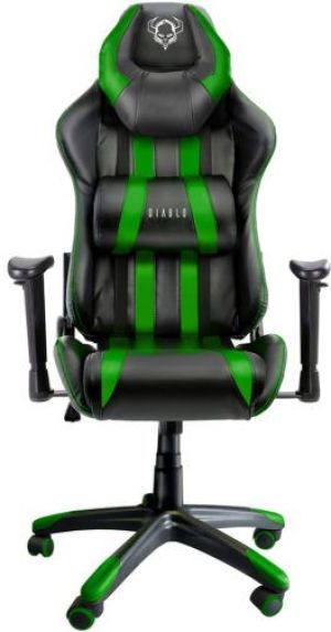 Fotel Diablo Chairs X-One Horn Czarno-zielony 1