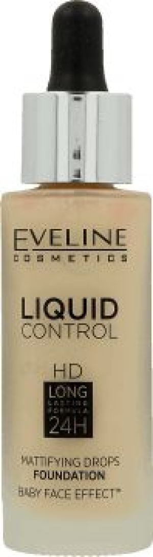 Eveline Liquid Control HD Podkład do twarzy z dropperem nr 015 Light Vanilla 32ml 1