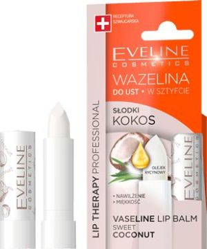 Eveline Lip Therapy Wazelina do ust w sztyfcie nawilżająca Słodki Kokos 1