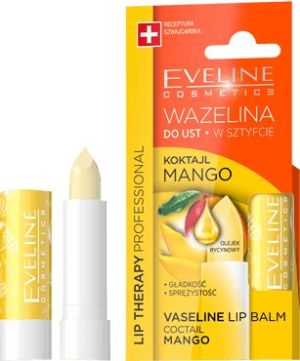 Eveline Lip Therapy Wazelina do ust w sztyfcie wygładzająca Koktajl Mango 1