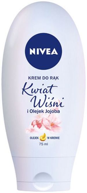 Nivea Hand Cream Krem-olejek do rąk nawilżający Kwiat Wiśni & Olejek Jojoba 75ml 1