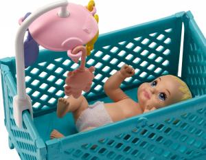 Lalka Barbie Mattel Skipper: Klub opiekunek - Opiekunka z niemowlakiem (FHY97/FHY98) 6