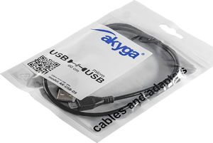Kabel USB Akyga USB-A - microUSB 0.6 m Czarny (AK-USB-05) 4