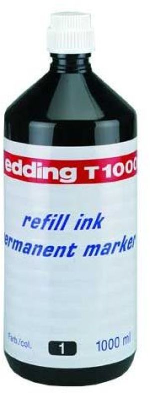 Edding Tusz do markerów permanentnych 1000ML czarny (T1000/001/C ED) 1