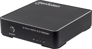 Manhattan splitter HDMI 2.0, UHD 4K, 3D, zasilanie AC (207591) 1