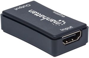 System przekazu sygnału AV Manhattan Wzmacniacz sygnału HDMI (Repeater) do 40m UHD 4K (207621) 4