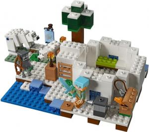 LEGO Minecraft Igloo niedźwiedzia polarnego (21142) 2