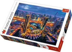 Trefl Puzzle 2000el Światła Dubaju (27094) 1
