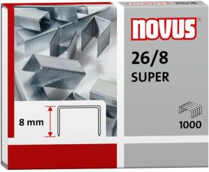 Novus Zszywki 26/8 super x 1000 (040-0199 NO) 1