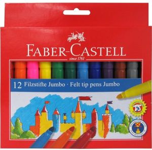 Faber-Castell Flamastry zamek jumbo etui kartonowe (554312 FC) 1