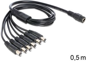 Kabel zasilający Delock rozdzielacz DC 5.5 x 2.1mm 1x - 6x St (83289) 1