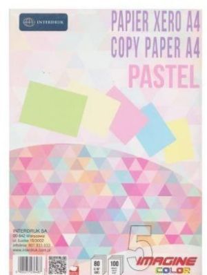 Interdruk Papier ksero A4 80g Mix kolorów Pastel 100 arkuszy 1