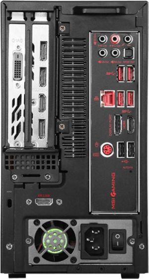 Komputer MSI Nightblade Core i5-7400, 8 GB, GTX 1050, 1 TB HDD Windows 10 Home 14