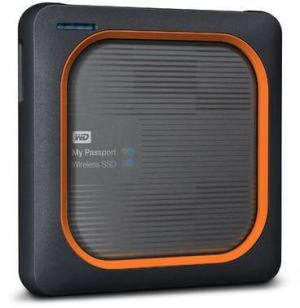 Dysk zewnętrzny SSD WD SSD My Passport Wireless 500 GB Szaro-pomarańczowy (WDBAMJ5000AGY-EESN) 2