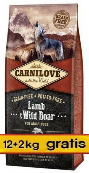 Carnilove Lamb & Wild Boar Adult - jagnięcina i dzik 14kg (12+2kg gratis) 1