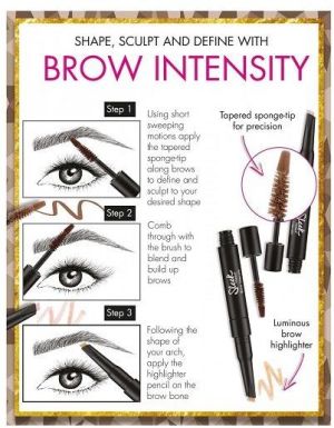Sleek MakeUP Kredka rozświetlająca i żel do brwi Brow Intensity 3 ml 3