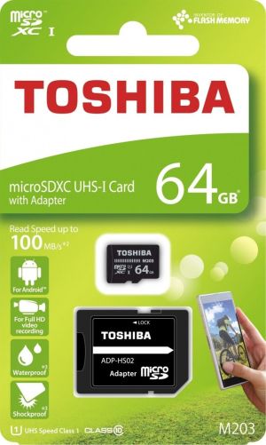 Karta Toshiba M203 MicroSDXC 64 GB Class 10 UHS-I/U1  (THN-M203K0640EA) 1