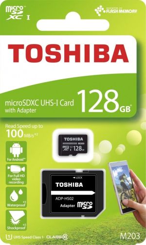 Karta Toshiba M203 MicroSDXC 128 GB Class 10 UHS-I/U1  (THN-M203K1280EA) 1