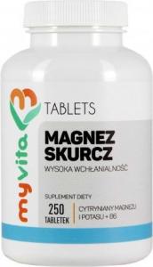 MYVITA Magnez skurcz 250 tabletek 1