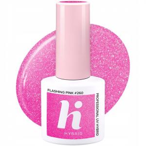 Hi Hybrid Lakier hybrydowy 260 Flashing Pink 5ml 4