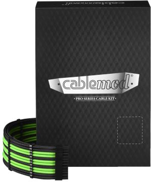 CableMod Zestaw kabli, Czarno-zielony (CM-PCSR-FKIT-NKKLG-R) 1