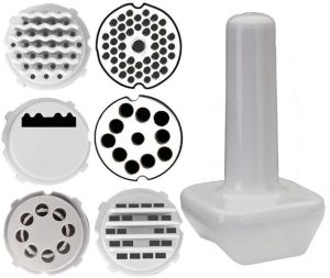 Maszynka do mielenia mięsa Ibili Ręczna 7w1 przyssawka, końcówki do makaronu (777100) 2