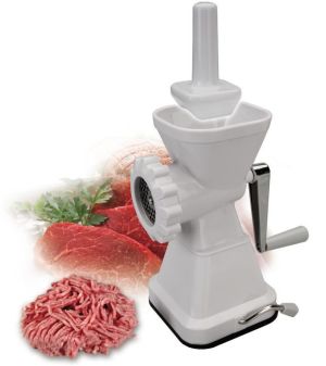 Maszynka do mielenia mięsa Ibili Ręczna 7w1 przyssawka, końcówki do makaronu (777100) 3