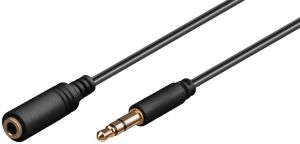 Kabel MicroConnect Jack 3.5mm - Jack 3.5mm 0.5m czarny (AUDLG05G) 1