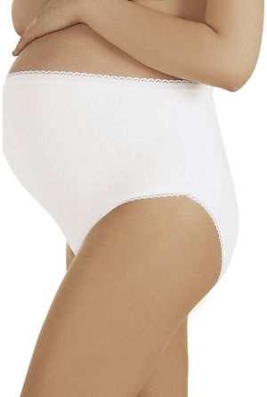 Italian fashion Majtki ciążowe Mama Maxi białe XL 1