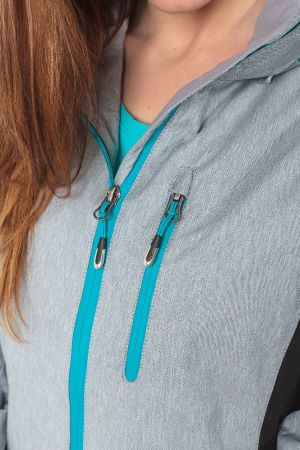 Outhorn Kurtka damska DWR Tech Pro 5000 Zipp HOL18-KUD608 szara r. S 17