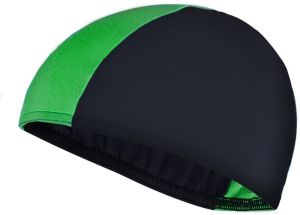 SMJ sport Czepek materiałowy czarno-zielony 1