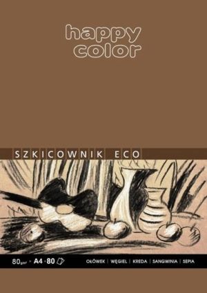 Happy Color Szkicownik A4 80k ochra 1