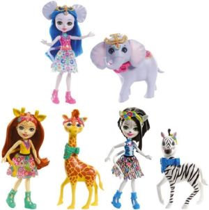 Mattel ENCHANTIMALS. Lalka + duże zwierzę (FKY72 407407) 1