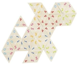Goki Drewniane Domino trójkąty matematyczne (246774) 1