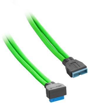 CableMod USB 19 pin - USB 20 pin, 0.5m, Zielony (CM-CAB-RIU3-N50KLG-R) 2