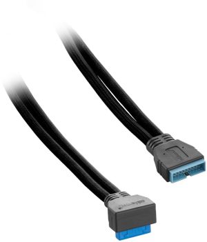 CableMod USB 19 pin - USB 20 pin, 0.5m, Czarny (CM-CAB-RIU3-N50KK-R) 2