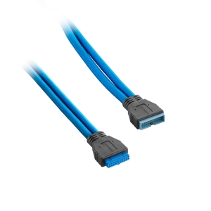 CableMod Kabel Przedłużając USB 3.0 do płyty głównej, ModMesh, 50cm, jasno niebieski (CM-CAB-IUS3-N50KLB-R) 2