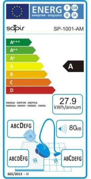 Odkurzacz Sapir typ cyclone, 700W, pojemność 2L (SP-1001-AM) 3