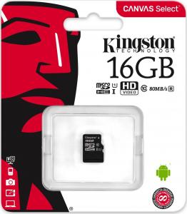 Karta Kingston Canvas Select MicroSDHC 16 GB Class 10 UHS-I/U1  (SDCS/16GBSP) 3