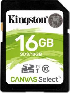 Karta Kingston SDHC 16 GB Class 10  (SDS/16GB) 1