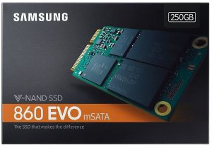 Dysk SSD Samsung 860 EVO 250GB mSATA Micro SATA (MZ-M6E250BW) 5