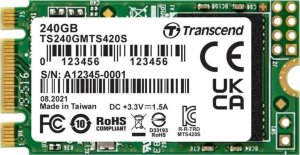 Dysk SSD Transcend 420S 240GB M.2 2242 SATA III (TS240GMTS420S) 1